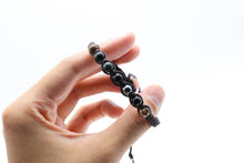 Load image into Gallery viewer, Handmade Grounding Gemstone Bracelet: Black Onyx, Tiger Iron, Hematite