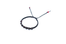 Load image into Gallery viewer, Handmade Garnet Bead Bracelet, Hypoallergenic Cord