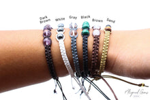 Load image into Gallery viewer, Snowflake Obsidian Bracelet