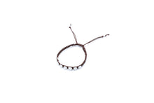 Load image into Gallery viewer, Handmade Moonstone Bracelet: Woven Cord, Intuition Stone