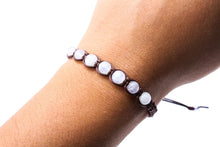 Load image into Gallery viewer, Handmade Moonstone Bracelet: Woven Cord, Intuition Stone