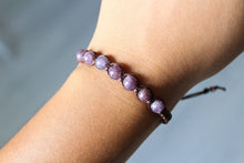 Load image into Gallery viewer, Handmade Lepidolite Bead Bracelet - Calming Stone of Transition