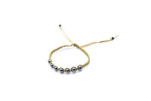 Load image into Gallery viewer, Handmade Hematite Bead Bracelet, Hypoallergenic Cording