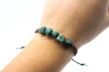 Load image into Gallery viewer, Raw Emerald Bracelet - May Birthstone