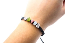 Load image into Gallery viewer, Libra Raw Gemstone Bracelet - Clear Quartz - Aquamarine - Pink Tourmaline - Peridot - Rose Quartz