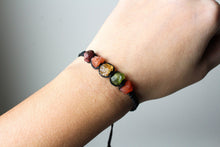 Load image into Gallery viewer, Leo Raw Gemstone Bracelet - Ruby - Sunstone - Citrine - Peridot - Carnelian