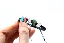 Load image into Gallery viewer, Taurus Raw Gemstone Bracelet - Blue Apatite - Pink Tourmaline - Rose Quartz - Emerald - Clear Quartz