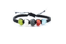 Load image into Gallery viewer, Virgo Raw Gemstone Bracelet - Peridot - Moonstone - Blue Sapphire - Carnelian - Blue Apatite