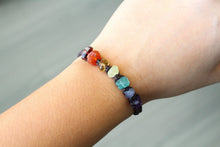 Load image into Gallery viewer, Raw Gemstone Chakra Bracelet