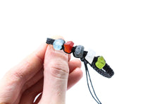 Load image into Gallery viewer, Virgo Raw Gemstone Bracelet - Peridot - Moonstone - Blue Sapphire - Carnelian - Blue Apatite