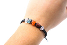 Load image into Gallery viewer, Aries Raw Gemstone Bracelet - Rose Quartz - Ruby - Carnelian - Aquamarine - Clear Quartz