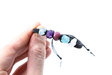 Load image into Gallery viewer, Pisces Raw Gemstone Bracelet - Aquamarine - Amethyst - Pink Tourmaline - Blue Apatite - Moonstone