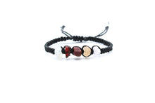 Load image into Gallery viewer, Capricorn Raw Gemstone Bracelet - Moonstone - Garnet - Ruby - Topaz - Rose Quartz