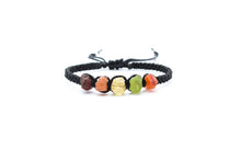 Load image into Gallery viewer, Leo Raw Gemstone Bracelet - Ruby - Sunstone - Citrine - Peridot - Carnelian