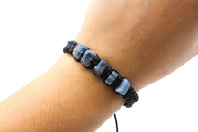 Load image into Gallery viewer, Raw Blue Kyanite Bracelet - Thick Gemstone Bracelet