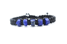 Load image into Gallery viewer, Raw Lapis Lazuli Bracelet - Thick Gemstone Bracelet