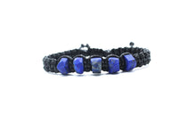 Load image into Gallery viewer, Raw Lapis Lazuli Bracelet - Thick Gemstone Bracelet