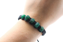 Load image into Gallery viewer, Raw Green Aventurine Bracelet - Thick Gemstone Bracelet