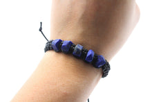 Load image into Gallery viewer, Raw Lapis Lazuli Bracelet - Thick Gemstone Bracelet